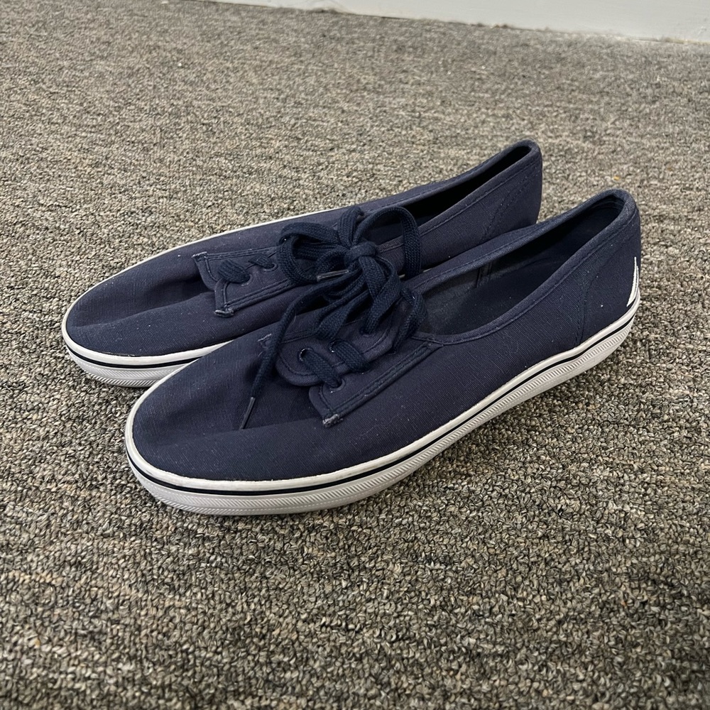 Nautical Blue Slip On Sneakers Size 7.5 US